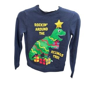 H&M Dino Christmas Sweater 8/10 k165